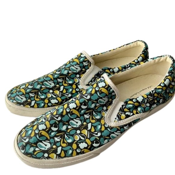 Bucketfeet Floral "Earth" Canvas Slip-Ons Travel-Ready - 8 - Picture 4 of 10